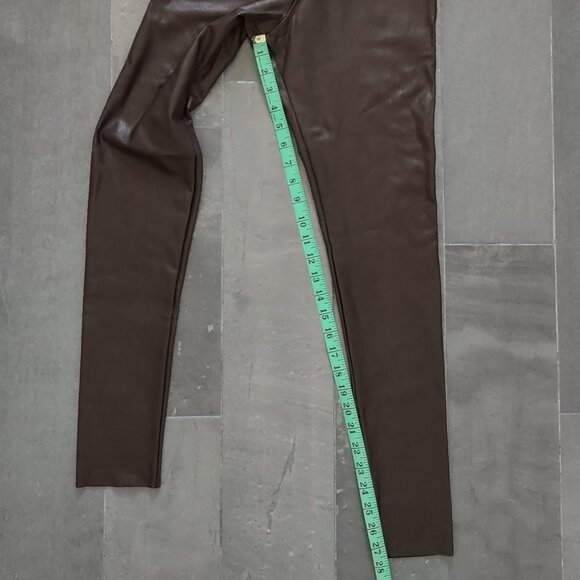 NWOT Commando Perfect Control faux leather leggings - espresso - M - Picture 9 of 10